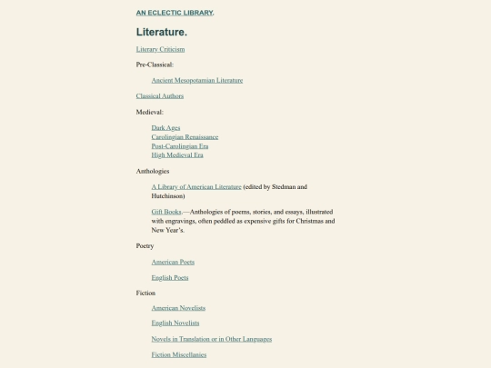 Literature-index screenshot