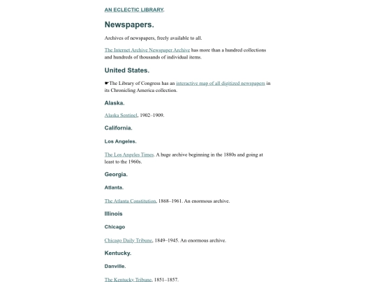 Newspapers screenshot