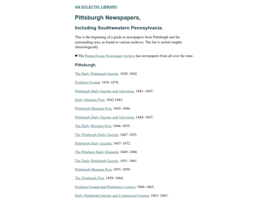 Pittsburgh-Newspapers screenshot