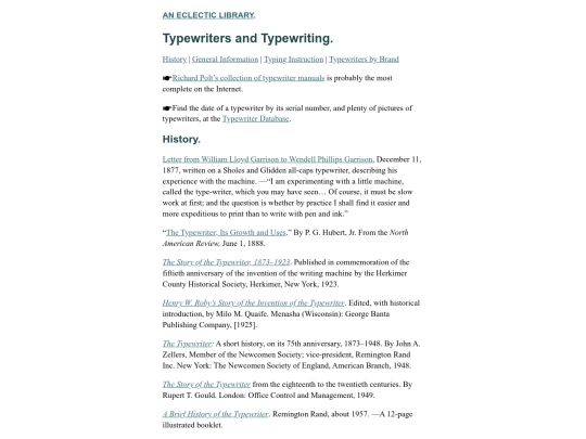 Typewriters screenshot