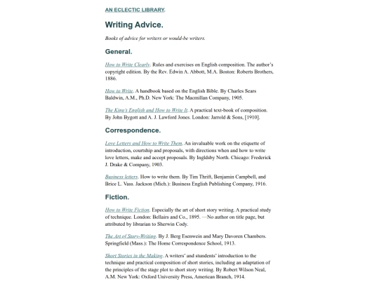 Writing-Advice screenshot