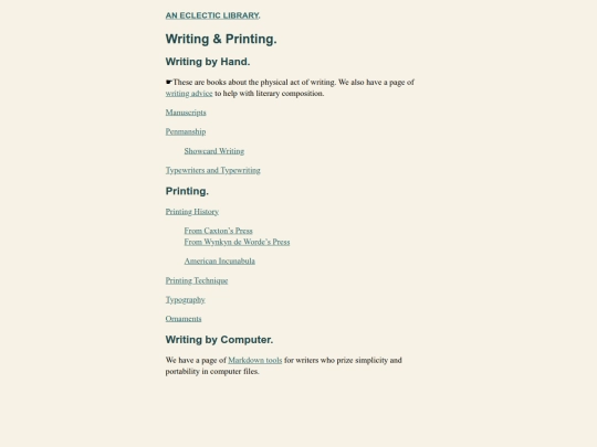 Writing-and-Printing-index screenshot