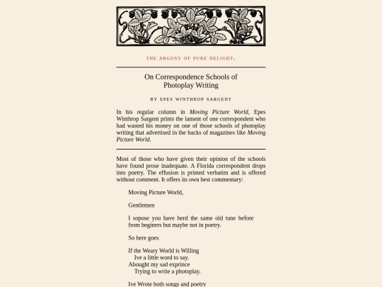 argosy/2022-07-11-On-Correspondence-Schools-of-Photoplay-Writing screenshot