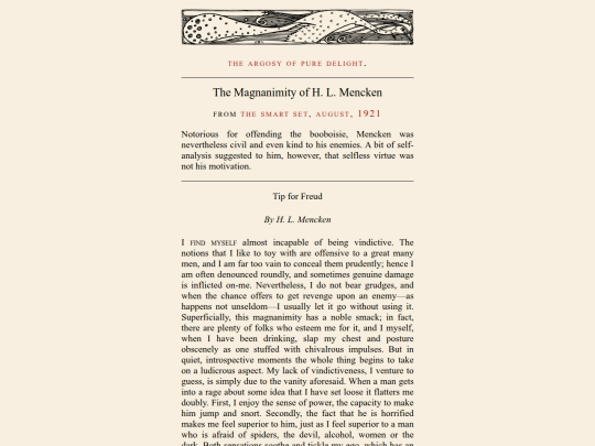argosy/2026-05-09-The-Magnanimity-of-H-L-Mencken screenshot
