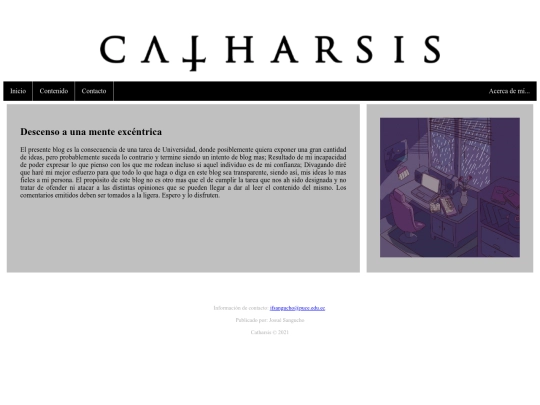Catharsis/html screenshot