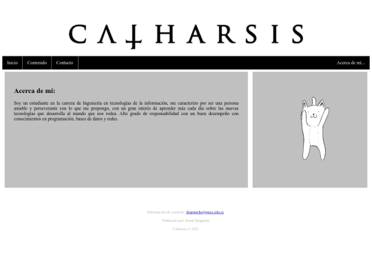 Catharsis/html/sobremi screenshot