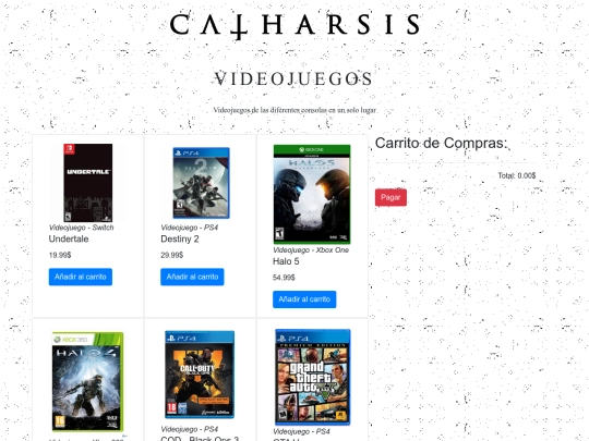 CatharsisSoliloquy/html/videojuegos screenshot