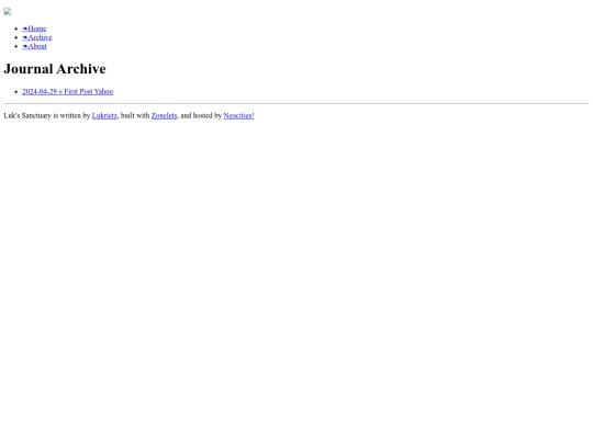 blog/archive screenshot
