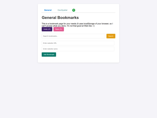 bookmarks screenshot