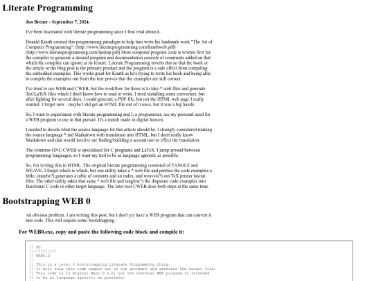 literate/literate_programming_0 screenshot