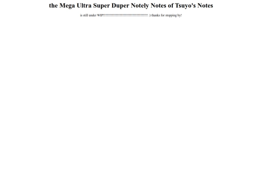 TheMegaUltraSuperDuperNotelyNotesofTsuyosNotes-Home screenshot