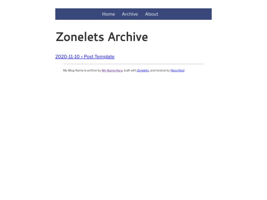 archive screenshot