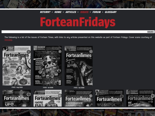 fortean-fridays/issues screenshot