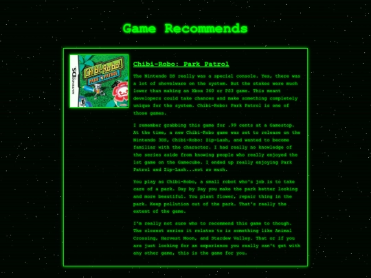 recommends screenshot