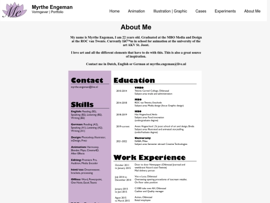 portfolio/portfolio_overmij screenshot