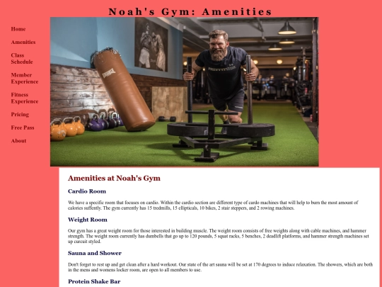 amenities screenshot