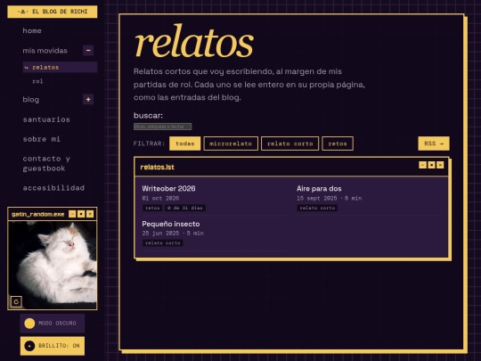 web/mis_movidas/relatos/index_relatos screenshot