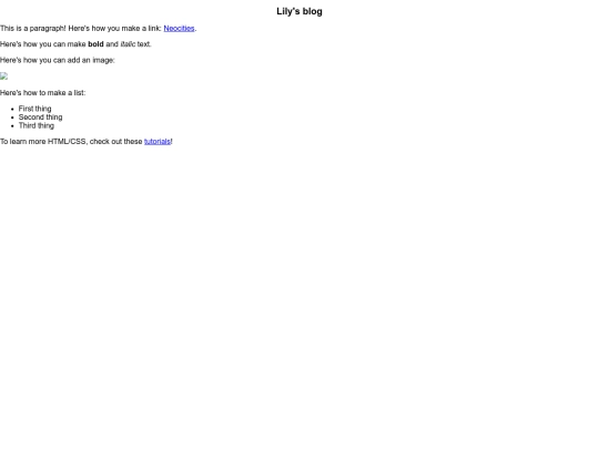 lily screenshot