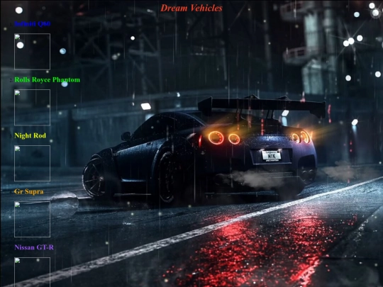 cars screenshot