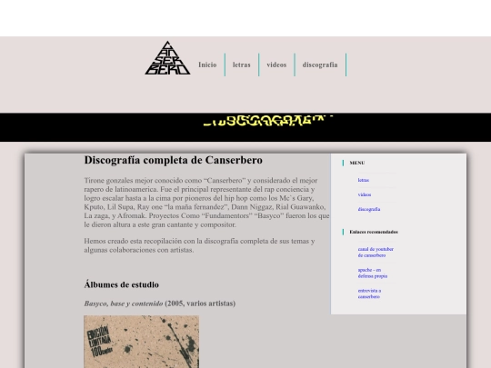 html/discografia screenshot