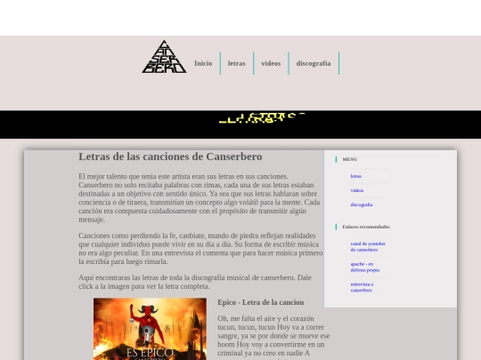 html/letras screenshot