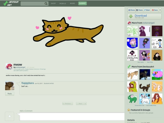 deviousart screenshot