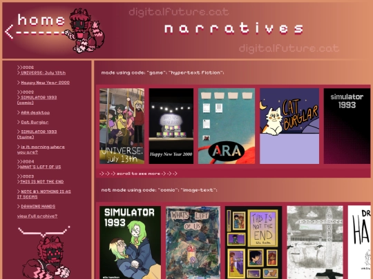 narratives screenshot