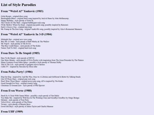 styleparodies screenshot