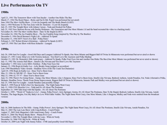 tvappearances screenshot