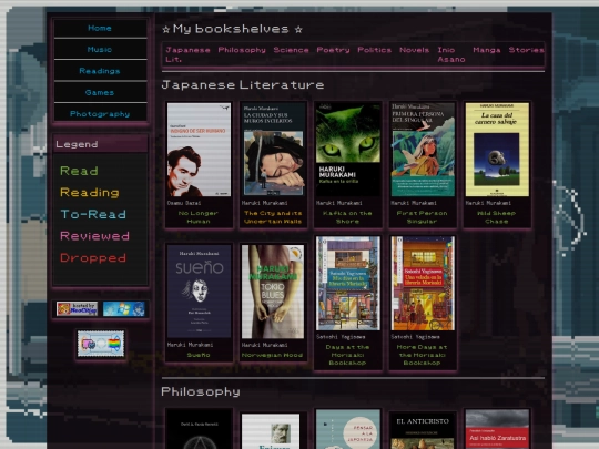 readings/readings screenshot
