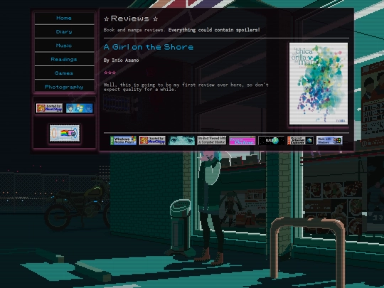 readings/reviews screenshot