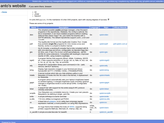 index screenshot