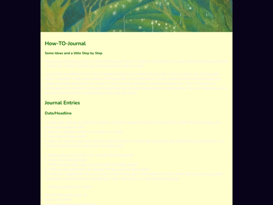 how-to-journal screenshot