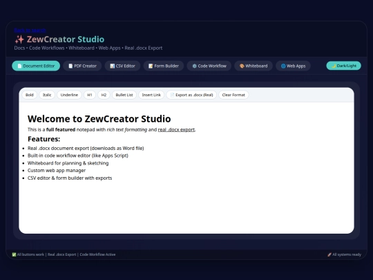 Zewcreatorstudio screenshot