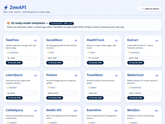 api screenshot