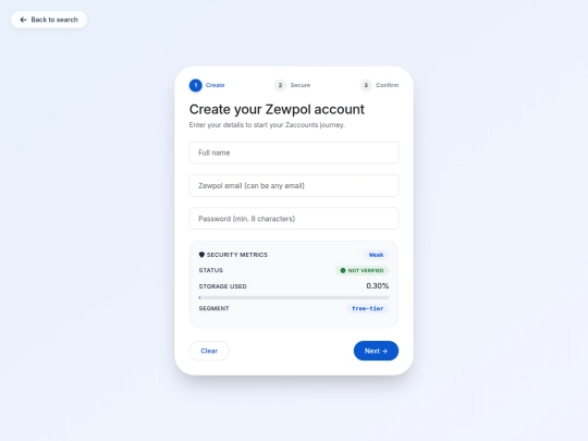 zaccounts screenshot