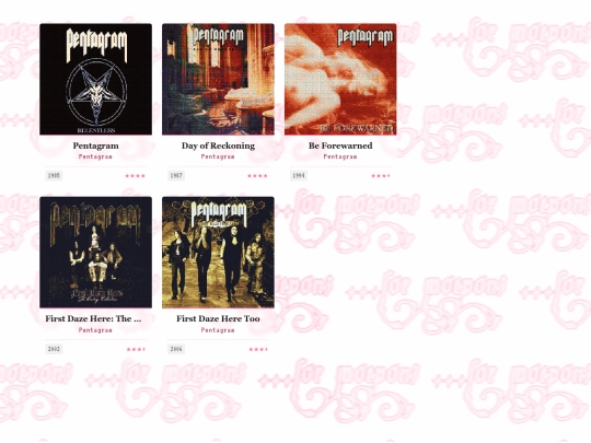Musick/Doom/Pentagram screenshot