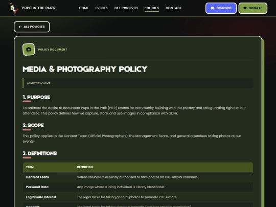 policies/media-photography screenshot