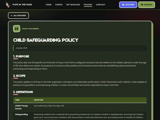 policies/safeguarding-children screenshot