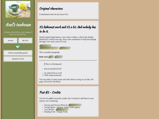 OCs-homepage screenshot