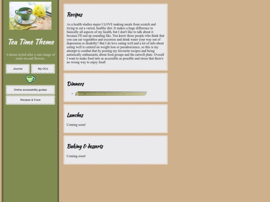recipes screenshot