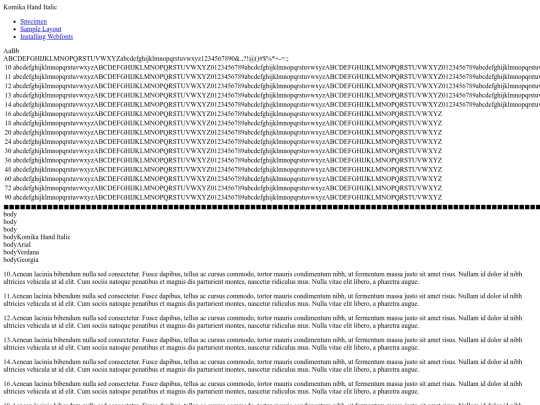 fonts/Komika-Hand-fontfacekit/Komika_Hand_Italic-demo screenshot