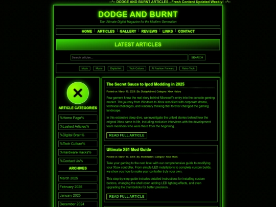 articles screenshot