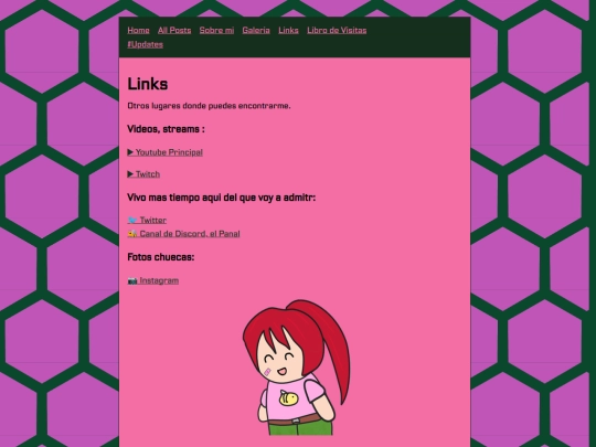 info/sociales/links screenshot