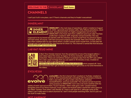channels screenshot