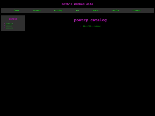 poetry screenshot