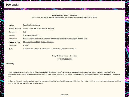 fanfics/ManyMonths screenshot