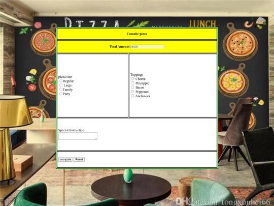 pizza screenshot
