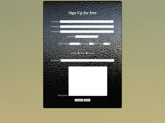 registration screenshot