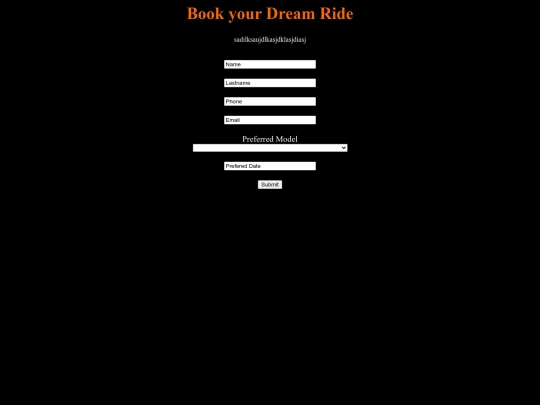 signup screenshot